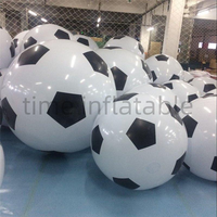 Ballon de football gonflable géant publicitaire sur mesure de 1m, 2m, 3m pour la promotion d'événements en plein air