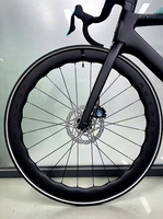 Vélo de route en fibre de carbone TWITTER R15 WheelTop TX - 24 vitesses, freins à disque hydrauliques, vélo de course coupe-vent
