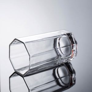 Vasos de Cerveza Octogonales Simples de Vidrio Transparente de 190, 200, 230 y 270 ml - Product Image 4