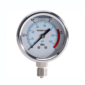 맞춤형 1000 바 스테인레스 스틸 유압 압력계 압력 게이지 세트 - Product Image 6