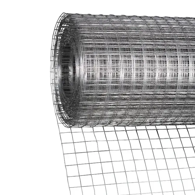 Welded Rabbit Cage Price Galvanized Pvc treillis metallique soude cloture en treillis soude durable Welded Wire Mesh roll