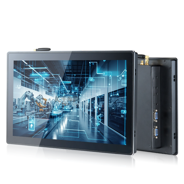 Factory Front IP65 Waterproof 10.1" Capacitive Touch Screen Panel PC J1900 4+64G in Stock Black 1920x1080 Resolution