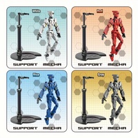 Figurine articulée à assembler soi-même HBAOCH Mecha, modèle de robot mobile multi-articulations de 13 cm avec support d'affichage, cadeau pour enfants