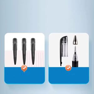 Supplies European Standard Gel 0.5 Bullet Syringe Head Carbon Waterbased Paint Red Black Blue Signature Pen - Product Image 4