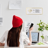 Panneau WiFi pour le mur, plaque de mot de passe WiFi Essentials pour chambre d'amis