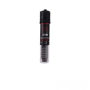 Bâton chauffant en verre cylindrique moderne intelligent de 25 W à économie d'énergie avec température constante de 26 °C pour aquarium et terrarium de tortue - Product Image 1