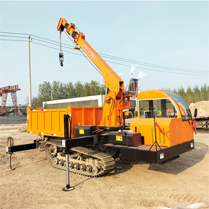China Professional Manufacture Crawler Mounted Portable Mini <b>Crane</b> Capacity Steel Plate Construction Farm Home Use 490 - Product Image 4