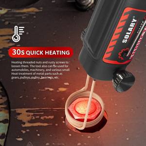 Chauffage infrarouge portable OEM 1100W pour voitures, magnétique, haute fréquence, pour démontage de boulons, chauffage de roulements, <span class=keywords><strong>carrosserie</strong></span> automobile, matériaux plastiques - Product Image 5