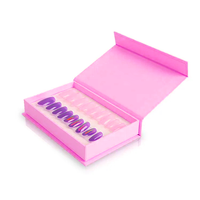 Cajas de embalaje de belleza de maquillaje con logotipo personalizado OEM para uñas postizas
