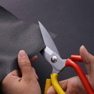 อุตสาหกรรมหนัง กรรไกรตัดเสื้อแบบบ้านด้ามสีแดง กรรไกรไม่ใช้ออฟฟิศ กรรไกรหนังเหล็กคาร์บอนสูง - Product Image 5