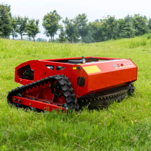 Robot télécommandé de tondeuse à gazon électrique CE de haute qualité avec débroussailleuse de type piste <span class=keywords><strong>électricité</strong></span> auto-génératrice 4 temps - Product Image 5