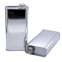 Boîtes de vin en acier inoxydable directement rectangulaires en usine boîtes en métal emballage de whisky de camping portable pour le stockage de vin de qualité alimentaire