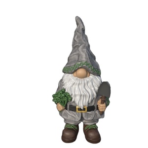 カスタマイズ新製品卸売樹脂かわいいドワーフ置物ガーデン<span class=keywords><strong>gnome</strong></span>彫像<span class=keywords><strong>gnome</strong></span>置物シャベル付き - Product Image 1