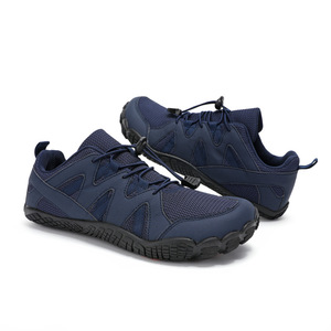 Chaussures de randonnée pour hommes, dessus en mesh respirant, semelle extérieure en caoutchouc, semelle intermédiaire en EVA, bout rond, chaussures de marche tout-terrain pour toutes les saisons - Product Image 3