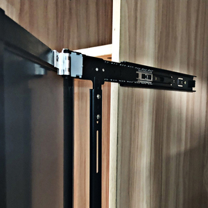 Staffa di montaggio da 45mm guide per cassetti con cuscinetti a sfera in acciaio laminato a freddo guide per cassetti per armadietti Tv con porta ribaltabile - Product Image 4