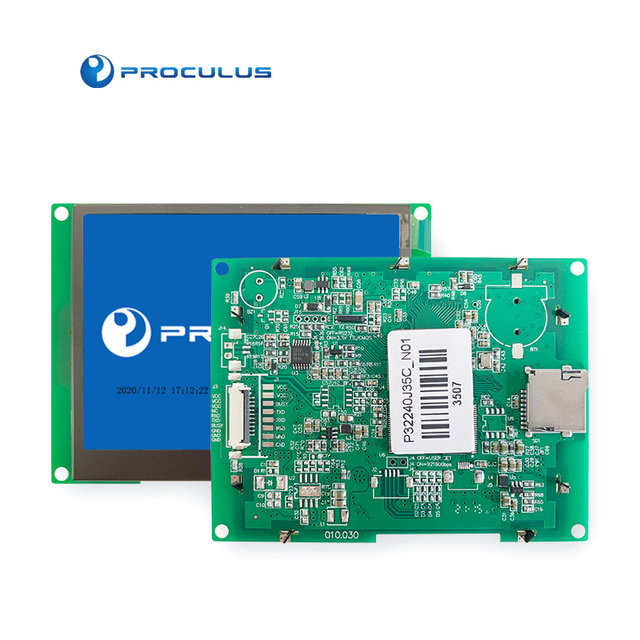 Proculus 3.5 Inch Uart Lcd Touch Panel Smart Tablet Module LED 250 Nit TTL/CMOS Tft Screen Display Modules