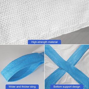 1/1.5/<span class=keywords><strong>2</strong></span> tấn nhiệm vụ nặng nề dệt PP Jumbo fibc Túi số lượng lớn 4 vòng nâng chống ẩm tùy chỉnh màu sắc ngành công nghiệp Logo - Product Image 4