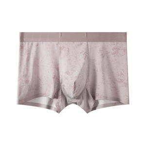Boxers <span class=keywords><strong>pour</strong></span> hommes <span class=keywords><strong>en</strong></span> <span class=keywords><strong>soie</strong></span> glacée avec impression tie-dye, logo personnalisé accepté, légers et respirants, sous-vêtements décontractés <span class=keywords><strong>pour</strong></span> hommes - Product Image 4