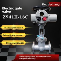 Katup Gerbang Flens Listrik Z941H-16C Baja Cor Tahan Suhu Tinggi Uap Tekanan Tinggi Katup Pengatur Kontrol Jarak Jauh DN150/DN200