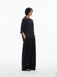 Boutique <span class=keywords><strong>pantaloni</strong></span> da donna a vita alta di alta qualità vendita calda <span class=keywords><strong>lino</strong></span> su misura marrone gamba larga a vita alta con cintura da donna <span class=keywords><strong>pantaloni</strong></span> di <span class=keywords><strong>lino</strong></span> - Product Image 2
