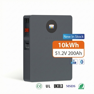 แบตเตอรี่ติดผนัง LiFePO4 สำหรับบ้าน 48V 51.2V 10kWh 15kWh 20kWh พร้อมระบบ BMS รองรับพลังงานแสงอาทิตย์ ได้รับการรับรองมาตรฐาน CE ใช้งานได้มากกว่า 8000 รอบการชาร์จ - Product Image 2