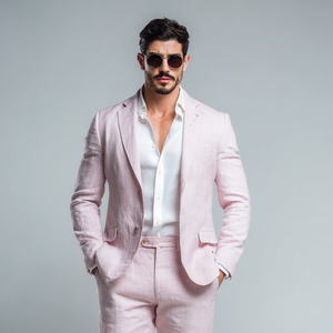 Men's Premium Fashion Blazer Business Casual Formal <b>Suit</b> Jacket with Comfortable Fit for Wedding Office Party Dinner - Product Image 3