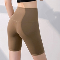 T Line Damen Yoga-Shorts mit Hoher Taille, Bauchkontrolle, Schnelltrocknend, Atmungsaktiv, Nahtlos, Tiefe Taschen, Fitness, Sportlich