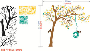 Grand autocollant <span class=keywords><strong>Mural</strong></span> à photos pour <span class=keywords><strong>arbre</strong></span> <span class=keywords><strong>en</strong></span> famille, amovible, adhésif <span class=keywords><strong>en</strong></span> PVC, décoration et Art pour la maison, chambre d'enfants, salon, 10 pièces - Product Image 3