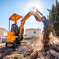 Mini-excavatrice HT10A de 1 tonne, certifiée CE EPA, nouvelle excavatrice sur chenilles hydraulique, petite excavatrice pour travaux agricoles et de construction de jardins