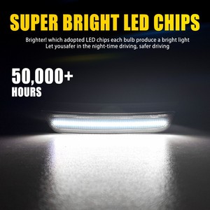 Luces Laterales Delanteras LED Blancas Auxito para Grand Cherokee L 2021 2022 2023-2024 - Product Image 3
