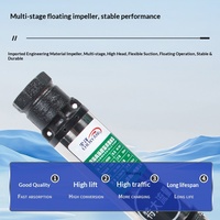 Pompe submersible centrifuge à puits profond en acier inoxydable DC 48/60V pour vélos électriques/trottinettes et pompage d'eau domestique