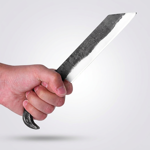 Cuchillo Vikingo Artesanal con Diseño de Cara de Cuervo - Cuchillo Nórdico Coleccionable con Hoja de Acero de Alto Carbono y Mango de Cuero, Grado Industrial para Exteriores - Product Image 3