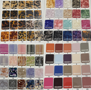 Set di Fermagli per Capelli di Lusso Personalizzati Qianjin in Acetato, Accessori per Capelli in Acetato di Cellulosa Effetto Marmorizzato per Donne - Product Image 5