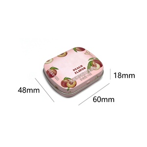 Boîte en étain carrée miniature de qualité alimentaire personnalisée |   Conteneur de stockage en métal avec couvercle pour l'emballage alimentaire en gros - Product Image 3