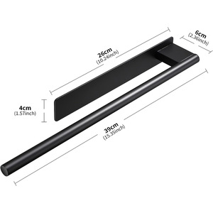 Soporte Adhesivo para Toallas de <span class=keywords><strong>Mano</strong></span>, Toallero de Cocina, Barras para Toallas, Soporte de Pared de Acero Inoxidable para Toallas de Baño, para Baño y Cocina - Product Image 1
