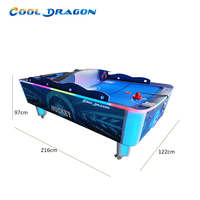 Table de hockey sur air incurvée, machine de jeu d'arcade d'intérieur, garantie 1 an