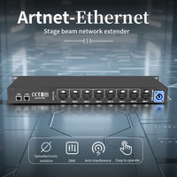 AICPOSE DMX Artnet 8 Way Network Expander 4096 Canaux DMX512 Convertisseur Art Net Contrôleur de Lumières de Scène