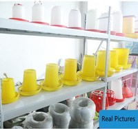 Mangeoire à poulet en plastique, capacité 1,5 kg, 2,5 kg, 6 kg, 8 kg, équipement d'alimentation pour poulets et canards