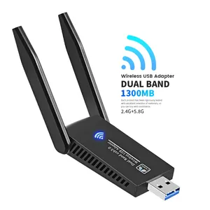 Grosir kualitas tinggi RTL8812BU Chip Dual Band 2.4G 5.8G Wifi 6 kartu jaringan Usb untuk Laptop Pc Win Mac