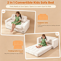 Canapé-lit convertible moderne et personnalisable pour enfants, pliable et compressible, ensemble de meubles pour sol, canapé, chaise et lit