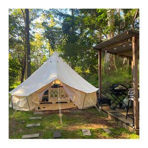 Carpa <span class=keywords><strong>de</strong></span> Camping Piramidal con Estructura <span class=keywords><strong>de</strong></span> Acero Resistente al Viento, Carpa Tipi Indígena <span class=keywords><strong>de</strong></span> Lujo para Exteriores, Impermeable y Resistente, <span class=keywords><strong>de</strong></span> PVC - Product Image 3