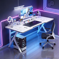 Bureau de jeu E-sport, bureau d'ordinateur de bureau à domicile, table adaptée au placement, bureau minimaliste, chambre à coucher