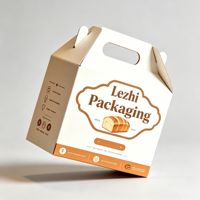 Boîte d'emballage portable de gâteau personnalisé en gros pour l'emballage de tarte aux œufs à sandwich