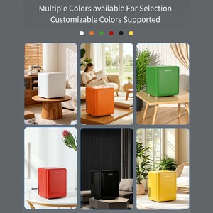 Mini-réfrigérateur rétro 40L avec porte vitrée, faible bruit, refroidissement par air, électrique, pour boissons, présentoir de bar, réfrigérateur <span class=keywords><strong>vintage</strong></span> - Product Image 2