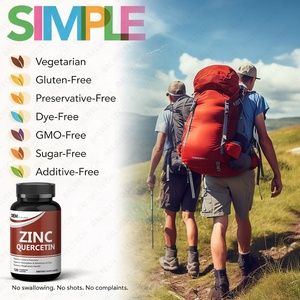 Cápsulas de Quercetina y Zinc OEM, Suplementos para el Apoyo Inmunológico, Concentrado de Zinc de Alta Absorción, Apoyo para la Salud Respiratoria - Product Image 4