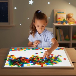 Panel de Luz Sensorial para Niños, Mesa de Luz para Niños, Juguetes de Dibujo, Mesa de Luz de Estudio - Product Image 1
