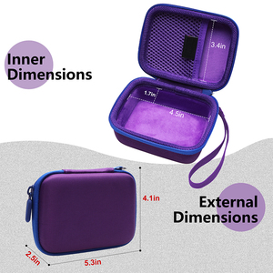 Violet EVA coque rigide étui de transport étanche haut-parleur mallette de rangement haut-parleur protection antichoc boîte pour <span class=keywords><strong>J</strong></span>.BL Go 4 et Go <span class=keywords><strong>3</strong></span> - Product Image 4