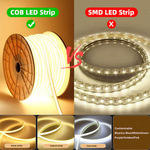 Tiras de Luces <span class=keywords><strong>LED</strong></span> <span class=keywords><strong>COB</strong></span> de Alto Voltaje 110V 220V, Impermeables IP65 para Interiores y Exteriores, para Decoración de Centros Comerciales y Hogares, Tiras <span class=keywords><strong>LED</strong></span> 220v <span class=keywords><strong>COB</strong></span> - Product Image 4