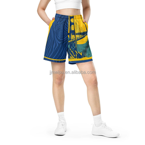 Yüksek Kaliteli Tam Baskılı File Şortlar Antrenman Basketbol Şortları Fermuarlı Cepli Erkek Basketbol Şortları - Product Image 2