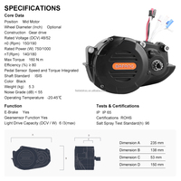 Moteur central Bafang Ultra G510 pour vélo électrique, Bafang M620 UART 48V 52V 1000w EMTB E-Cargo E-Fat Mid Drive M620 Moteur nu